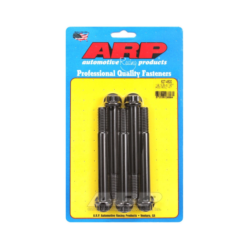 Set de șuruburi și piulițe universale ARP 1/2-13 – Black Oxyde, 12 capete x 5 - ARP-627-4500 - 627-4500 - 3666618192970